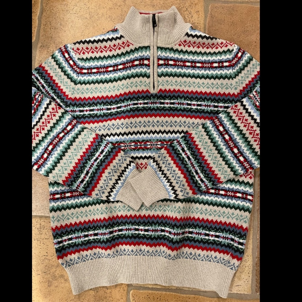 Nautica sweater with zipper